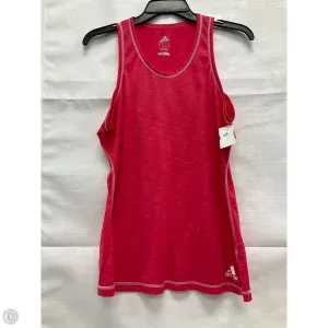Athletic Tank Top By Adidas In Pink, Size: L