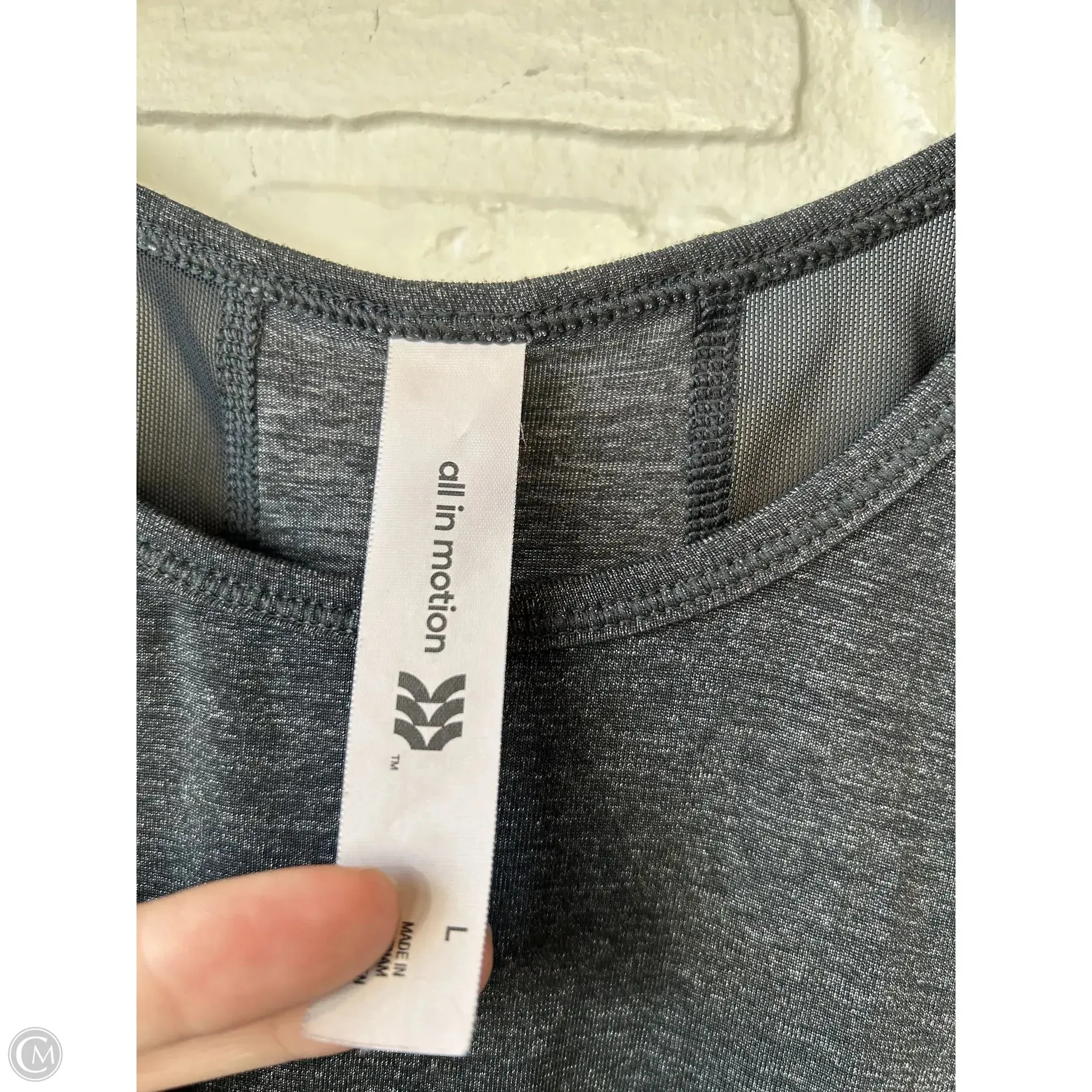 Athletic Tank Top By All In Motion In Grey, Size: L