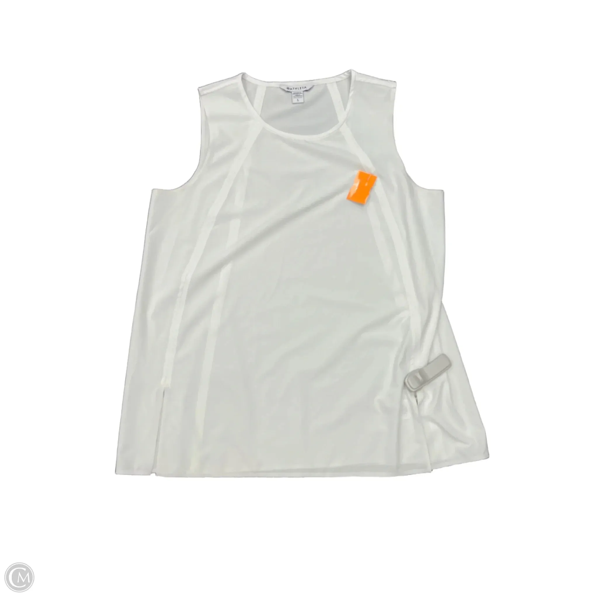 Athletic Tank Top By Athleta In White, Size: L