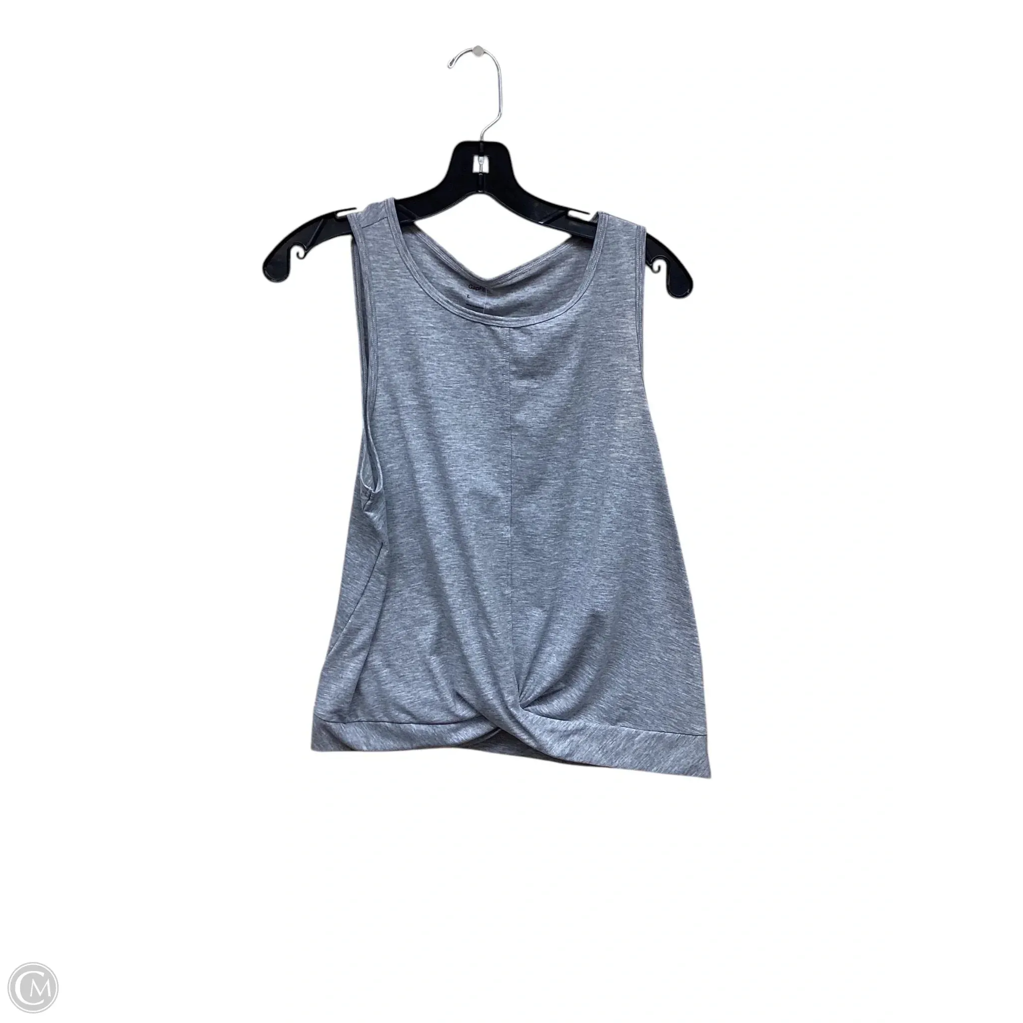 Athletic Tank Top By Gapfit In Grey, Size: L
