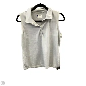 Athletic Tank Top By Izod In Grey, Size: M