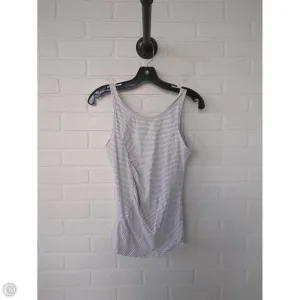 Athletic Tank Top By Lole In Brown & White, Size: S