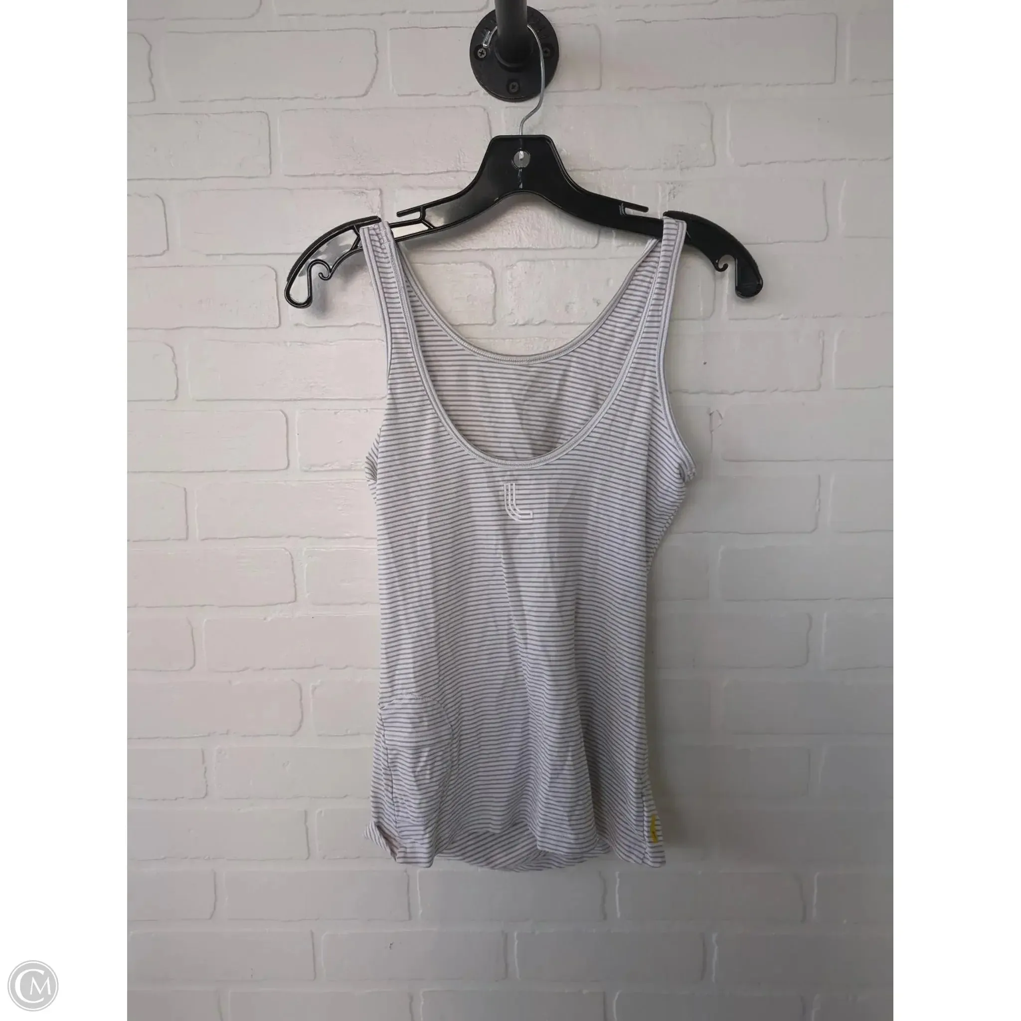 Athletic Tank Top By Lole In Brown & White, Size: S