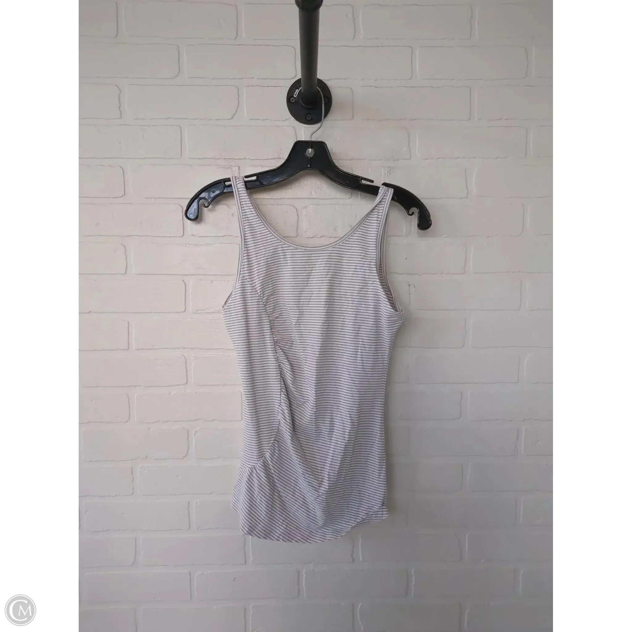 Athletic Tank Top By Lole In Brown & White, Size: S