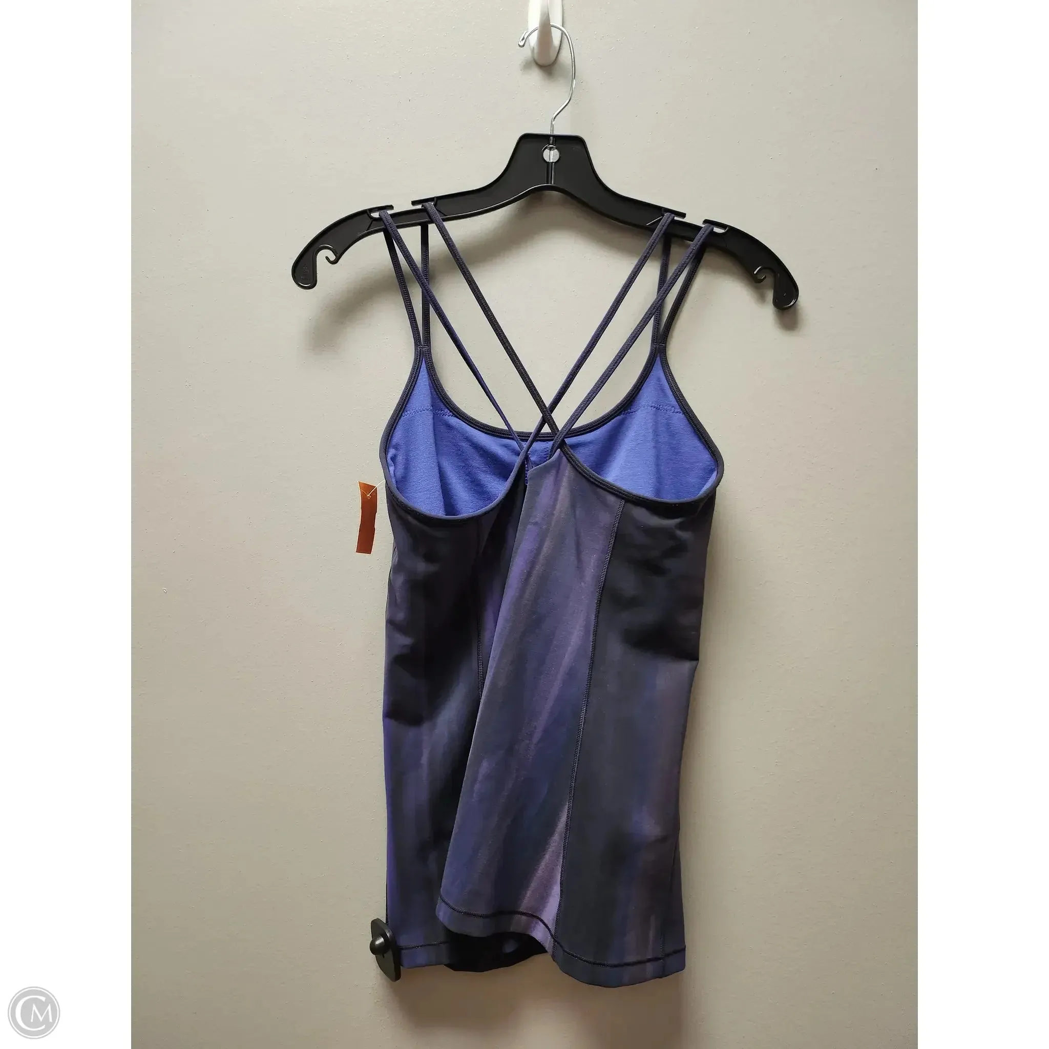 Athletic Tank Top By Lululemon In Grey & Purple, Size: 8