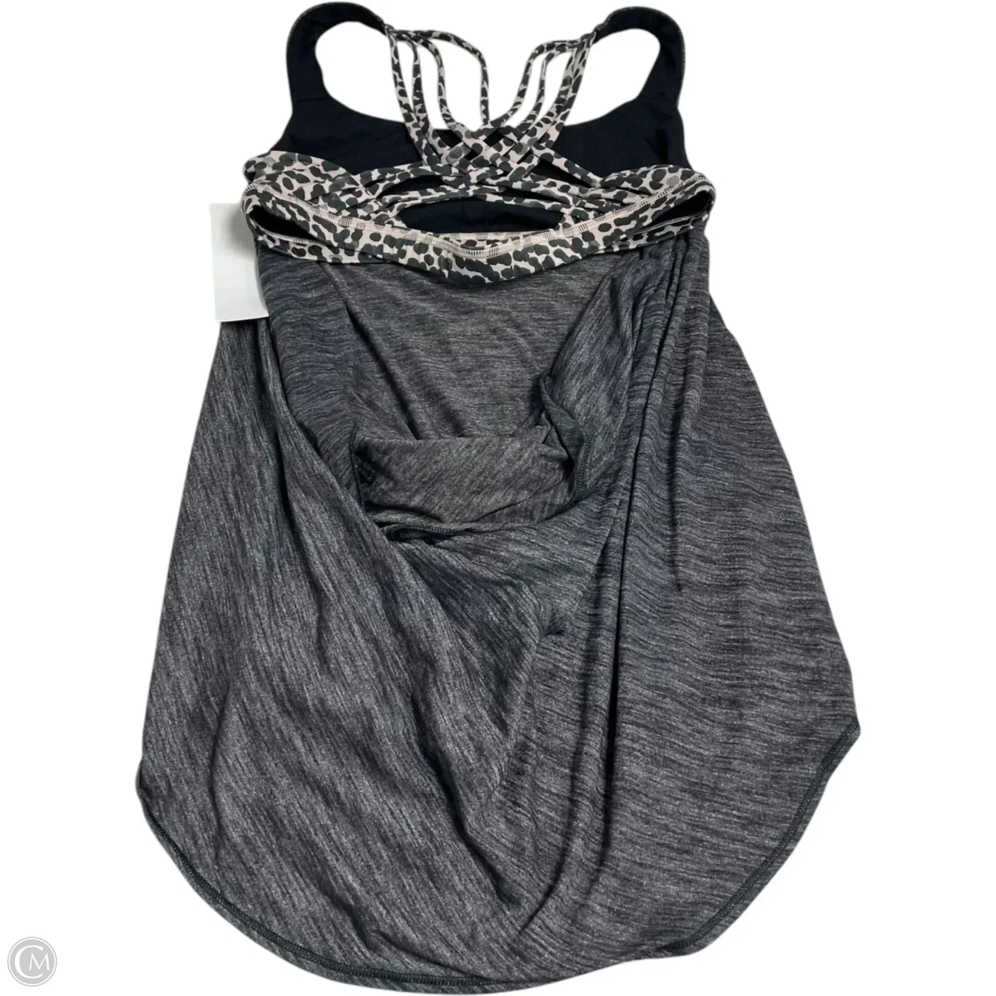 Athletic Tank Top By Lululemon In Grey, Size: M