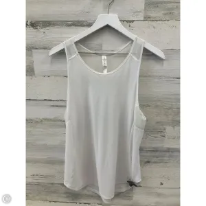 Athletic Tank Top By Lululemon In White, Size: 8