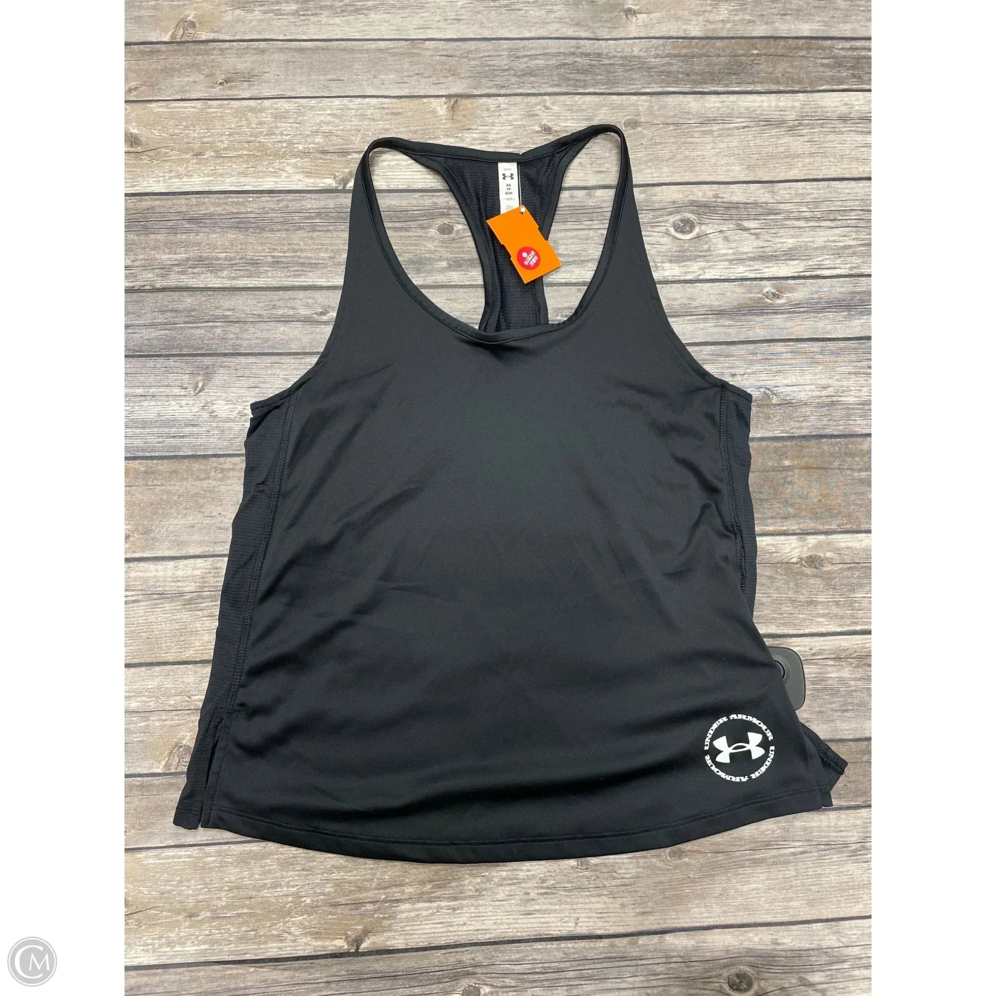 Athletic Tank Top By Under Armour In Black, Size: Xs