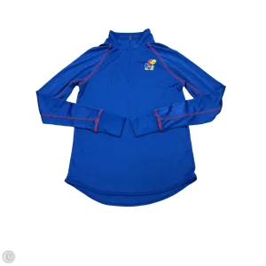 Athletic Top Long Sleeve Collar By Colosseum In Blue, Size: M