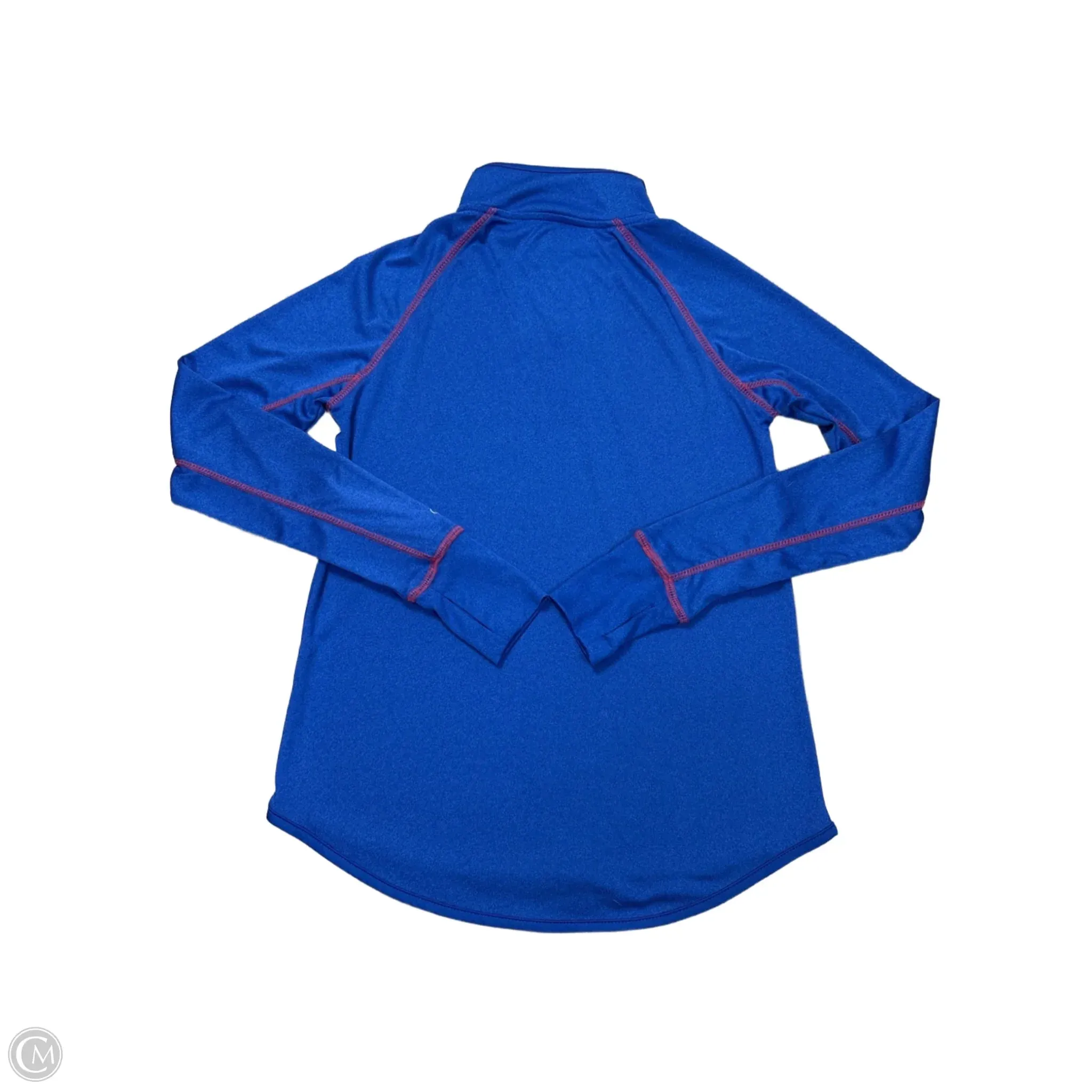 Athletic Top Long Sleeve Collar By Colosseum In Blue, Size: M
