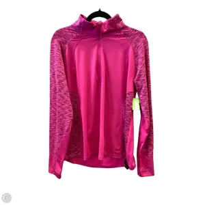 Athletic Top Long Sleeve Collar By Danskin Now In Pink, Size: Xl