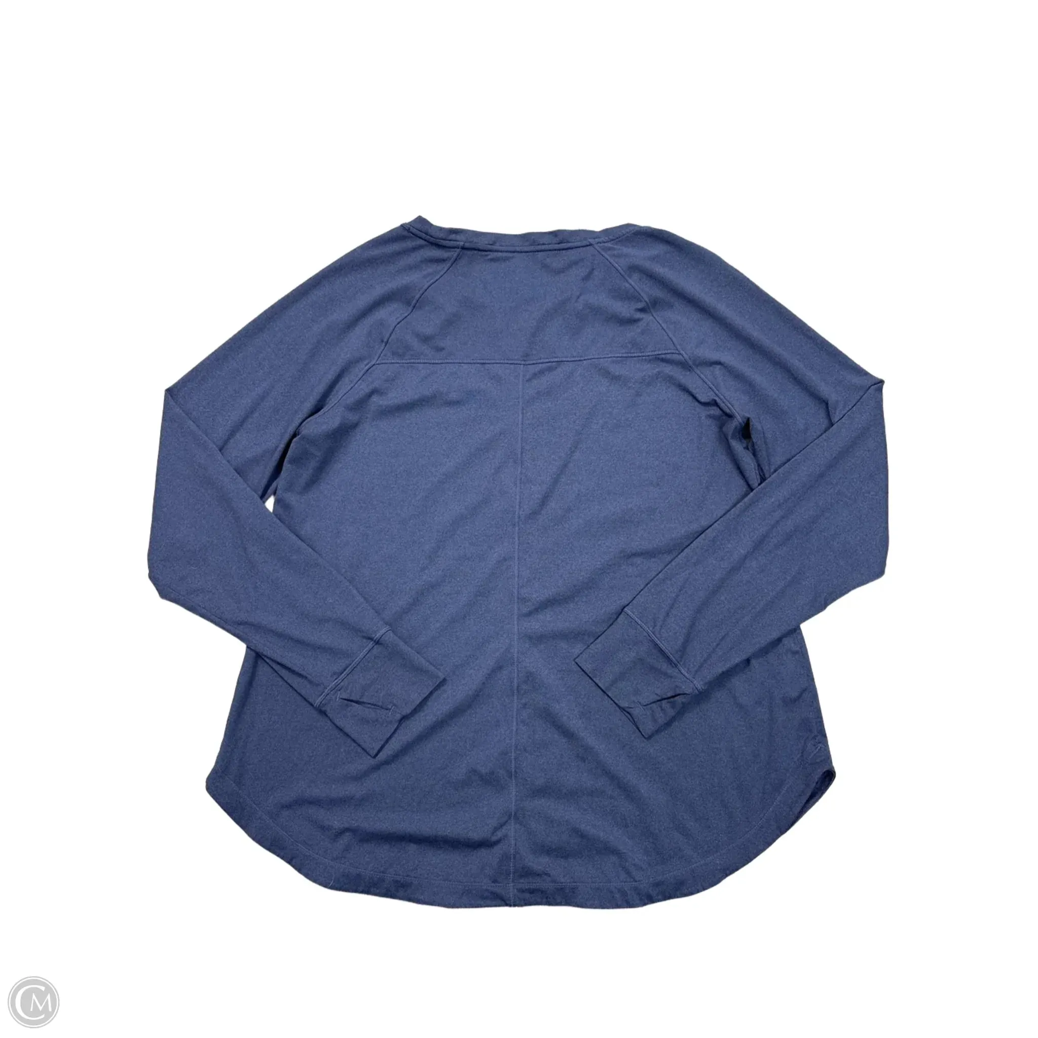 Athletic Top Long Sleeve Crewneck By Apana In Navy, Size: Xl