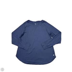 Athletic Top Long Sleeve Crewneck By Apana In Navy, Size: Xl