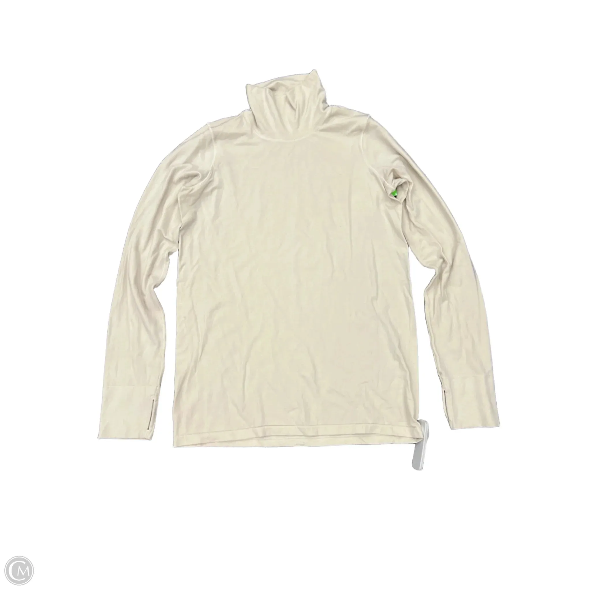 Athletic Top Long Sleeve Crewneck By Athleta In Beige, Size: Xl