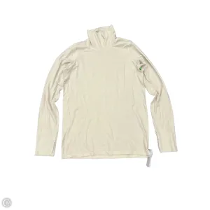 Athletic Top Long Sleeve Crewneck By Athleta In Beige, Size: Xl