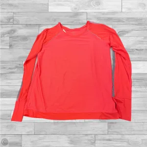 Athletic Top Long Sleeve Crewneck By Athleta In Orange, Size: M