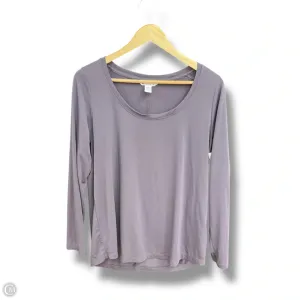 Athletic Top Long Sleeve Crewneck By Athleta In Purple, Size: M