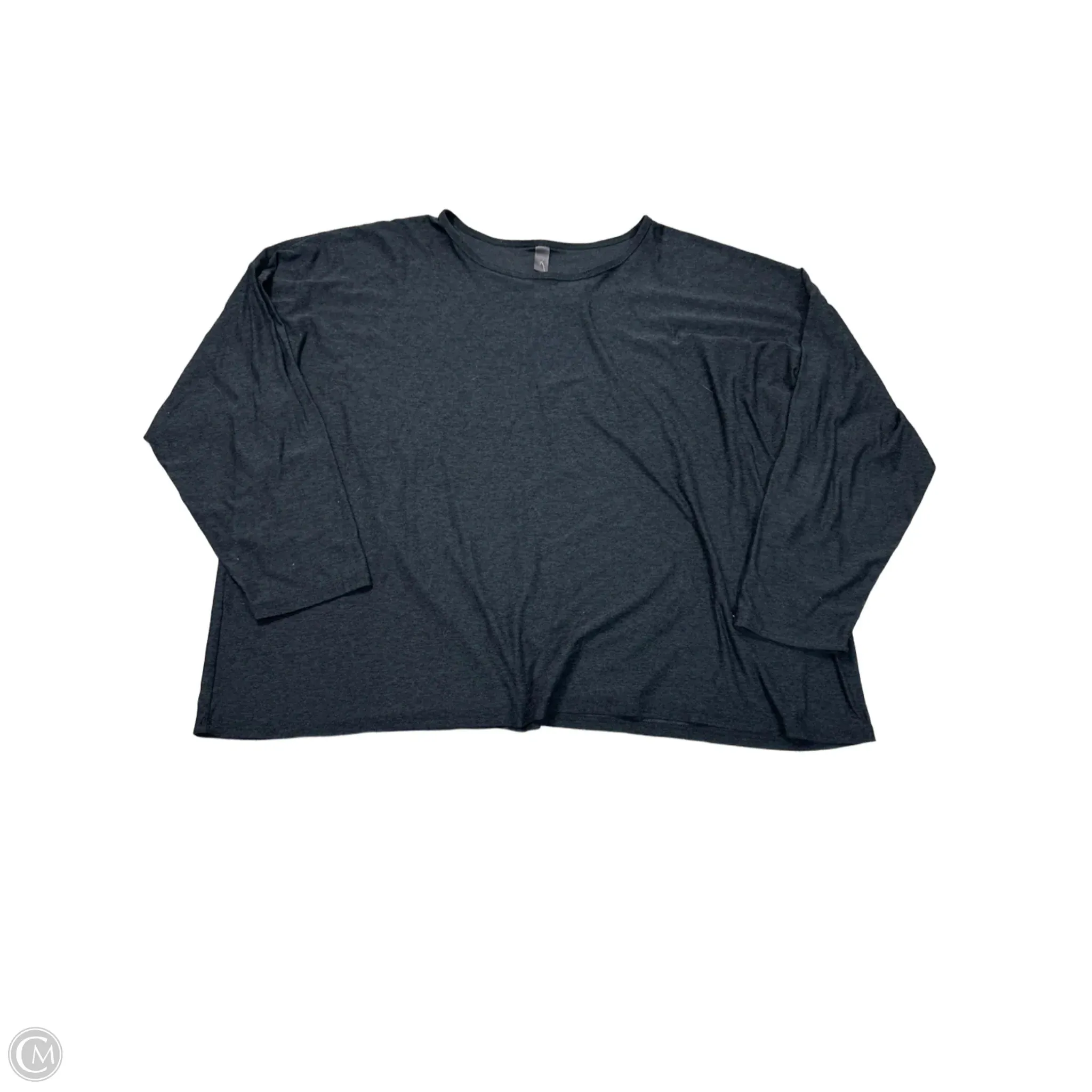 Athletic Top Long Sleeve Crewneck By Beyond Yoga In Grey, Size: 2x