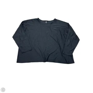Athletic Top Long Sleeve Crewneck By Beyond Yoga In Grey, Size: 2x