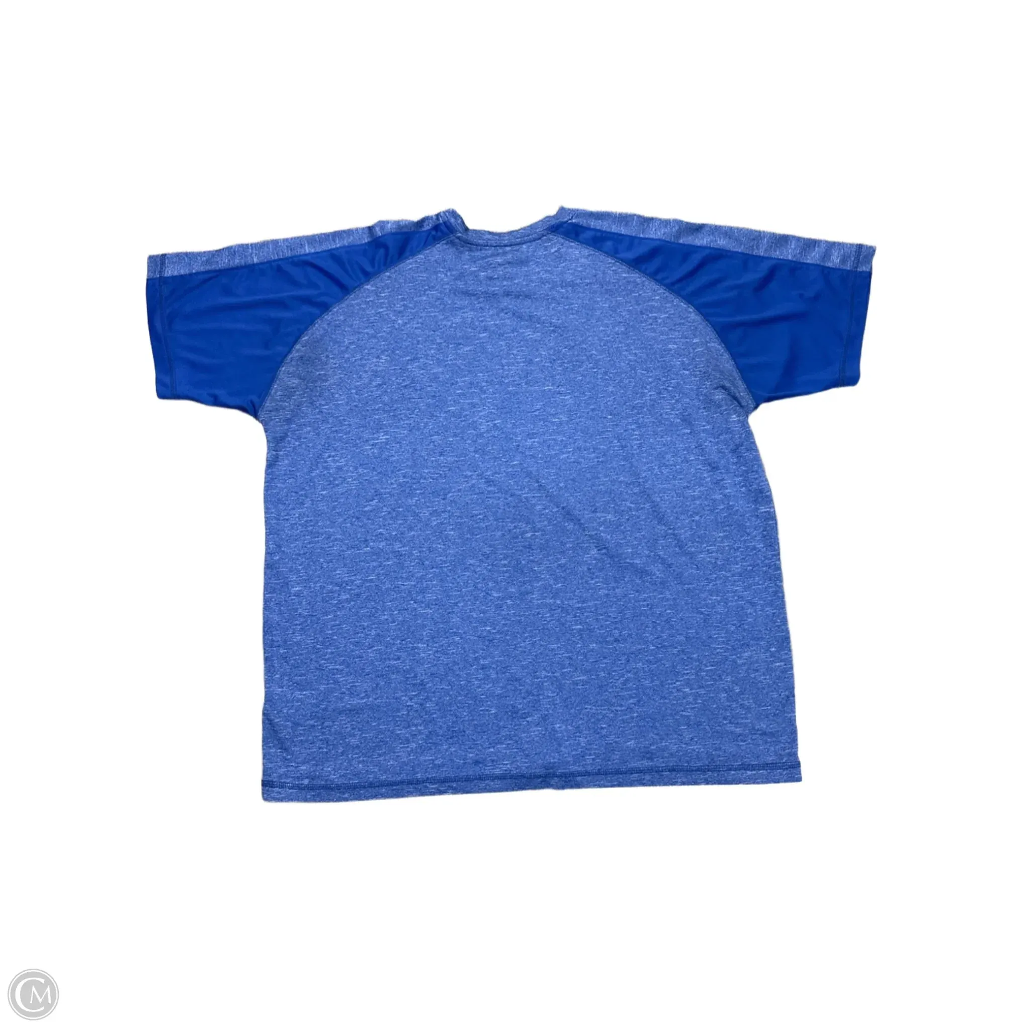 Athletic Top Long Sleeve Crewneck By Champion In Blue, Size: 2x