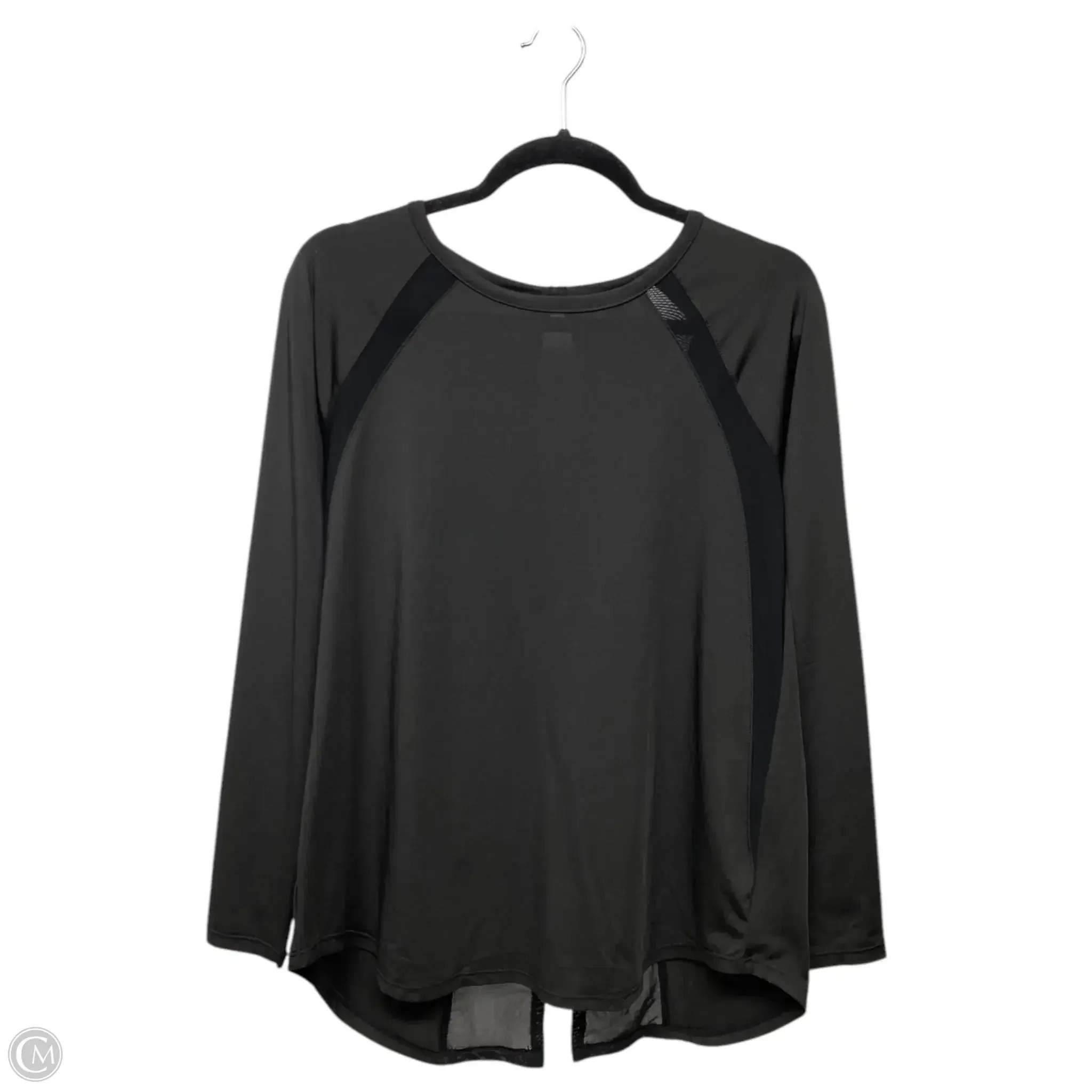 Athletic Top Long Sleeve Crewneck By Clothes Mentor In Black, Size: M