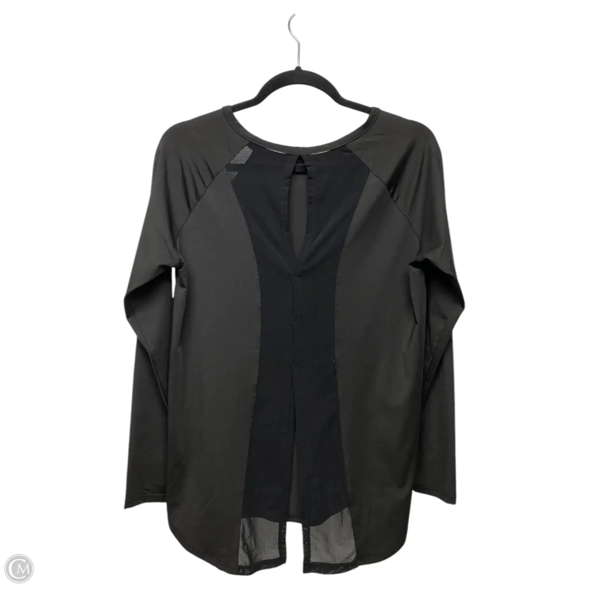 Athletic Top Long Sleeve Crewneck By Clothes Mentor In Black, Size: M