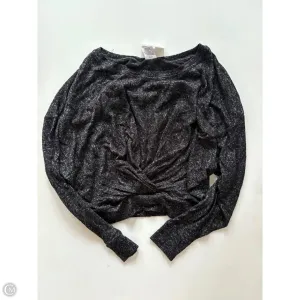 Athletic Top Long Sleeve Crewneck By Clothes Mentor In Black, Size: S