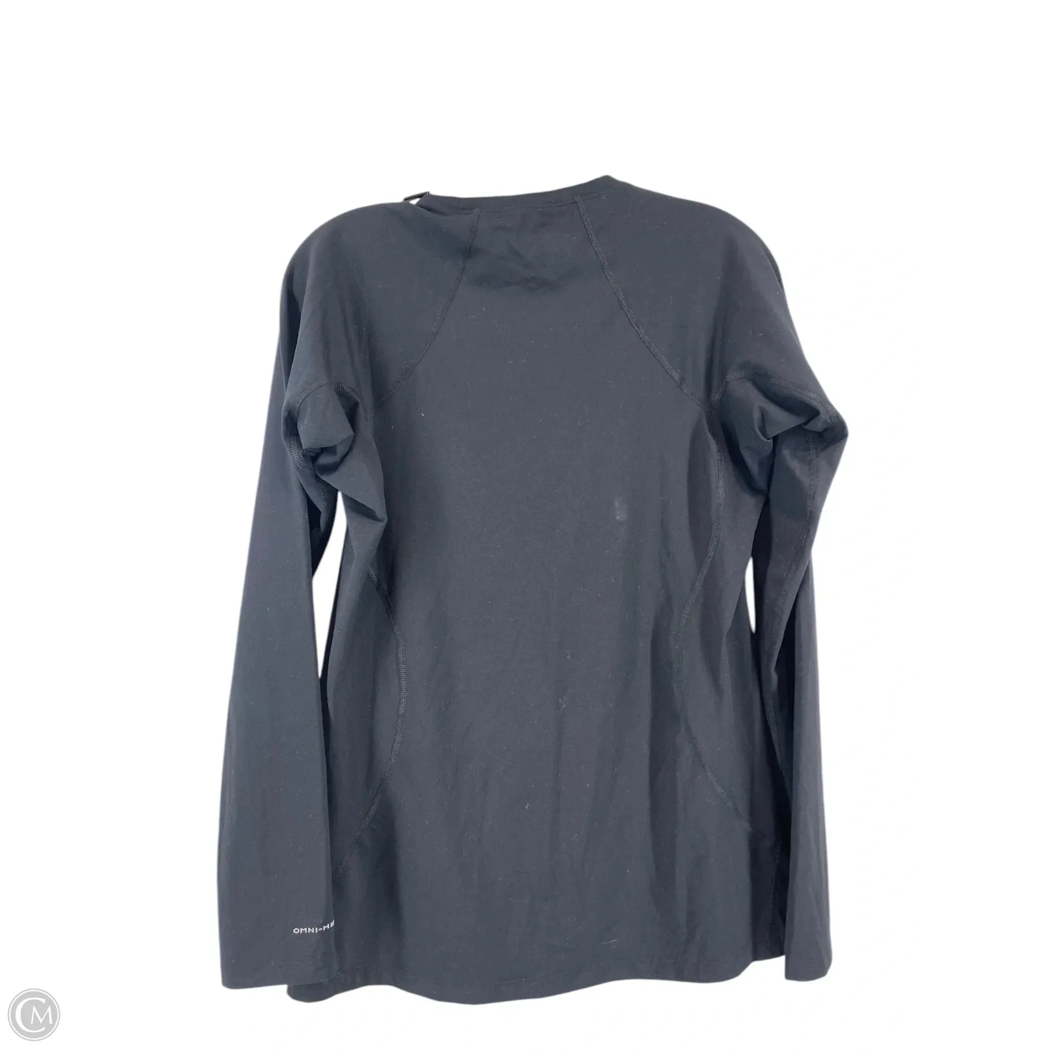 Athletic Top Long Sleeve Crewneck By Columbia In Black, Size: L