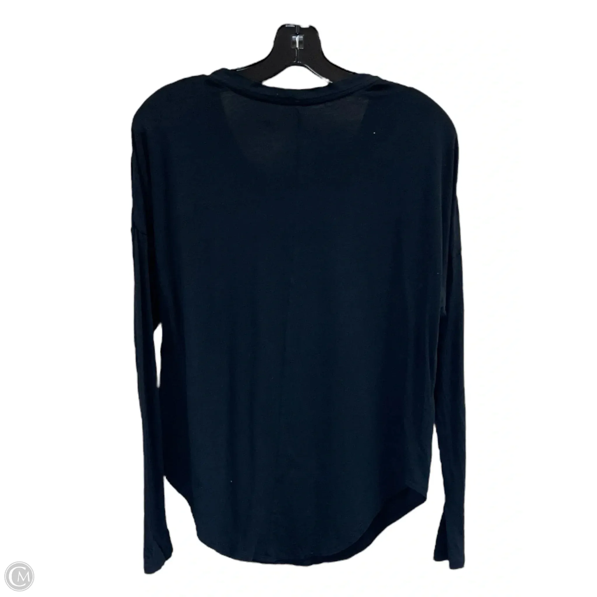 Athletic Top Long Sleeve Crewneck By Nike In Black, Size: L