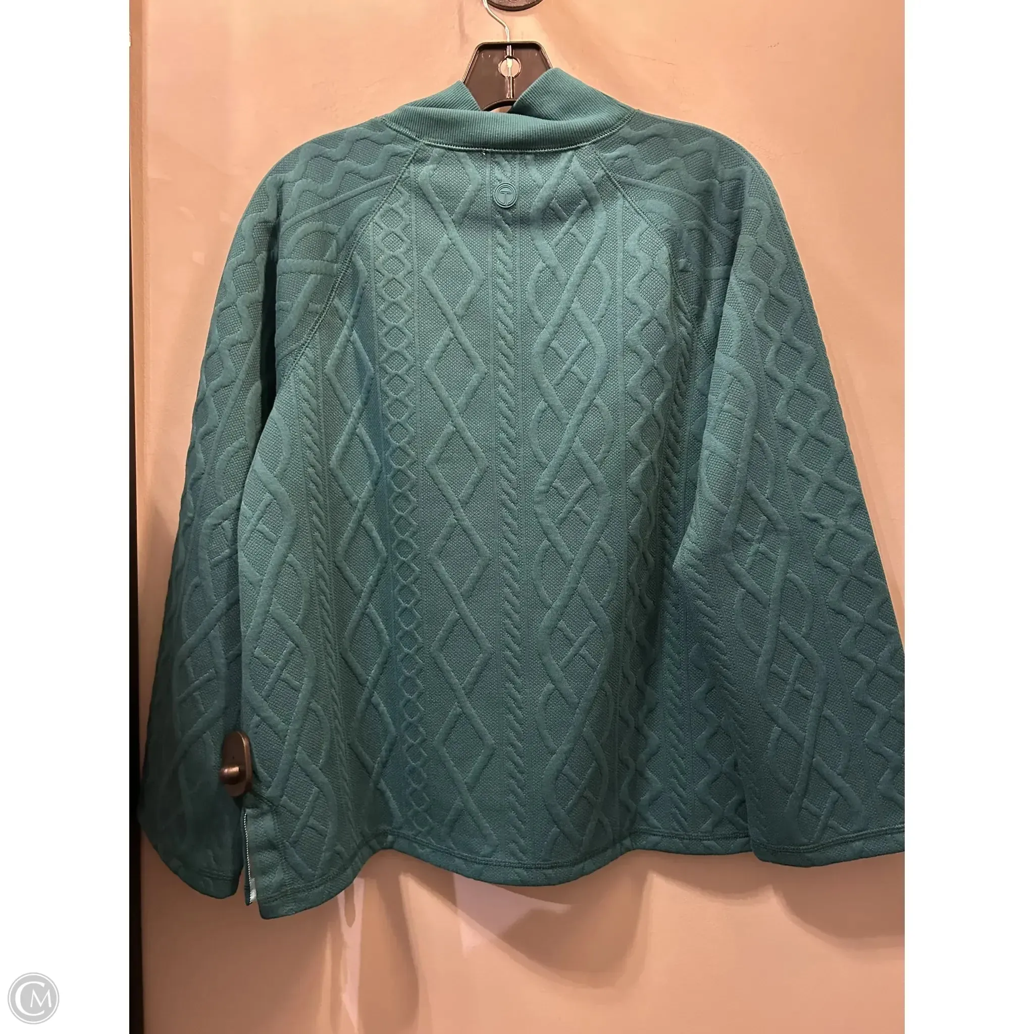 Athletic Top Long Sleeve Crewneck By Talbots In Green, Size: Mp