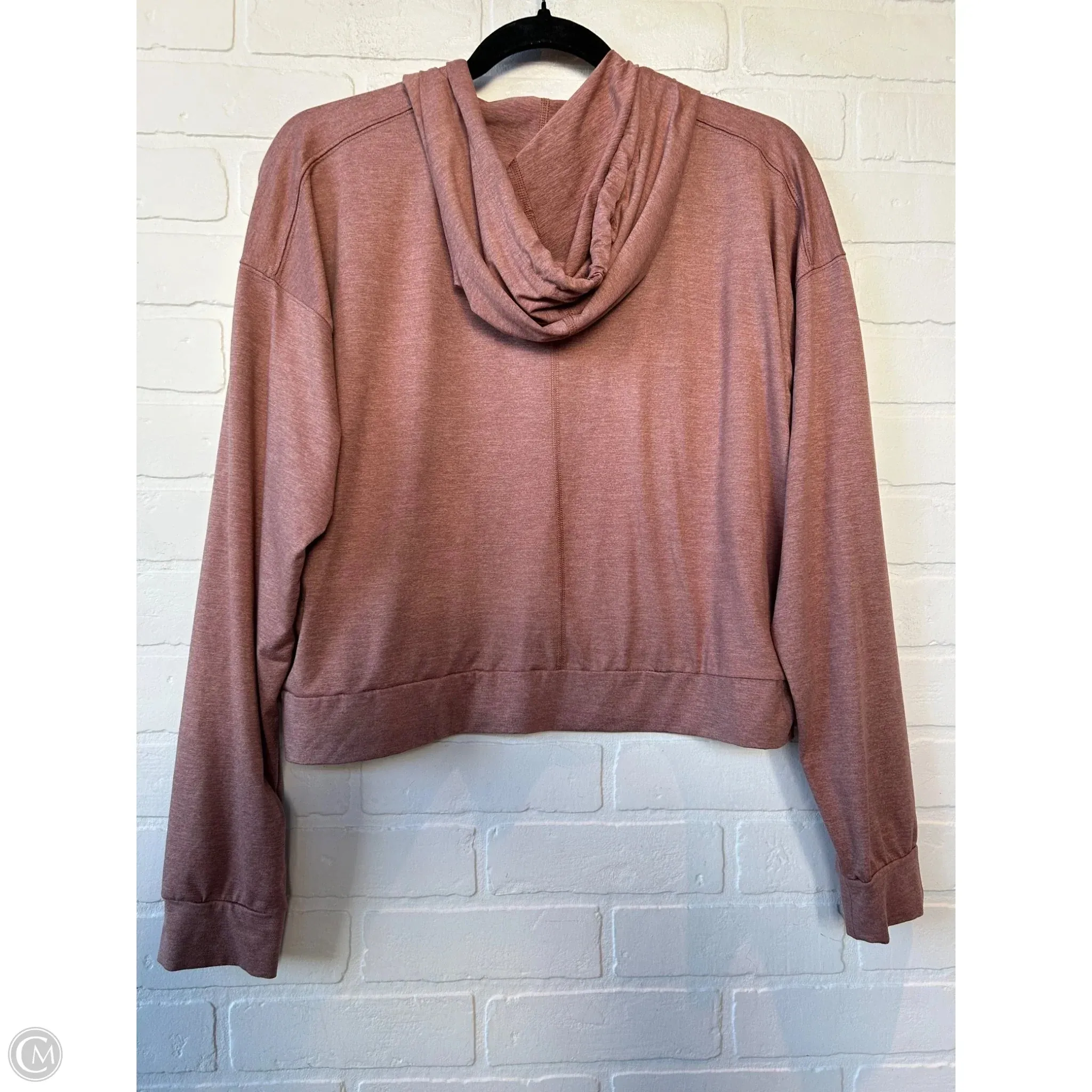 Athletic Top Long Sleeve Hoodie By All In Motion In Pink, Size: M
