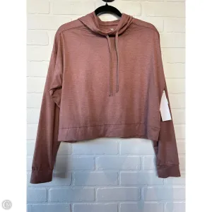 Athletic Top Long Sleeve Hoodie By All In Motion In Pink, Size: M
