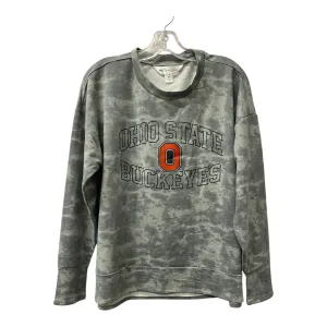 Athletic Top Ls Collar By Cme In Grey, Size:M