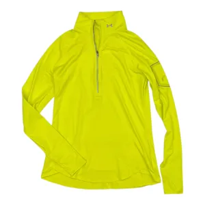 Athletic Top Ls Collar By Under Armour In Yellow, Size:L
