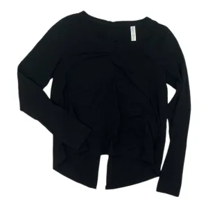 Athletic Top Ls Crewneck By Athleta In Black, Size:S