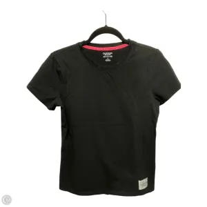 Athletic Top Short Sleeve By Calvin Klein Performance In Black, Size: M