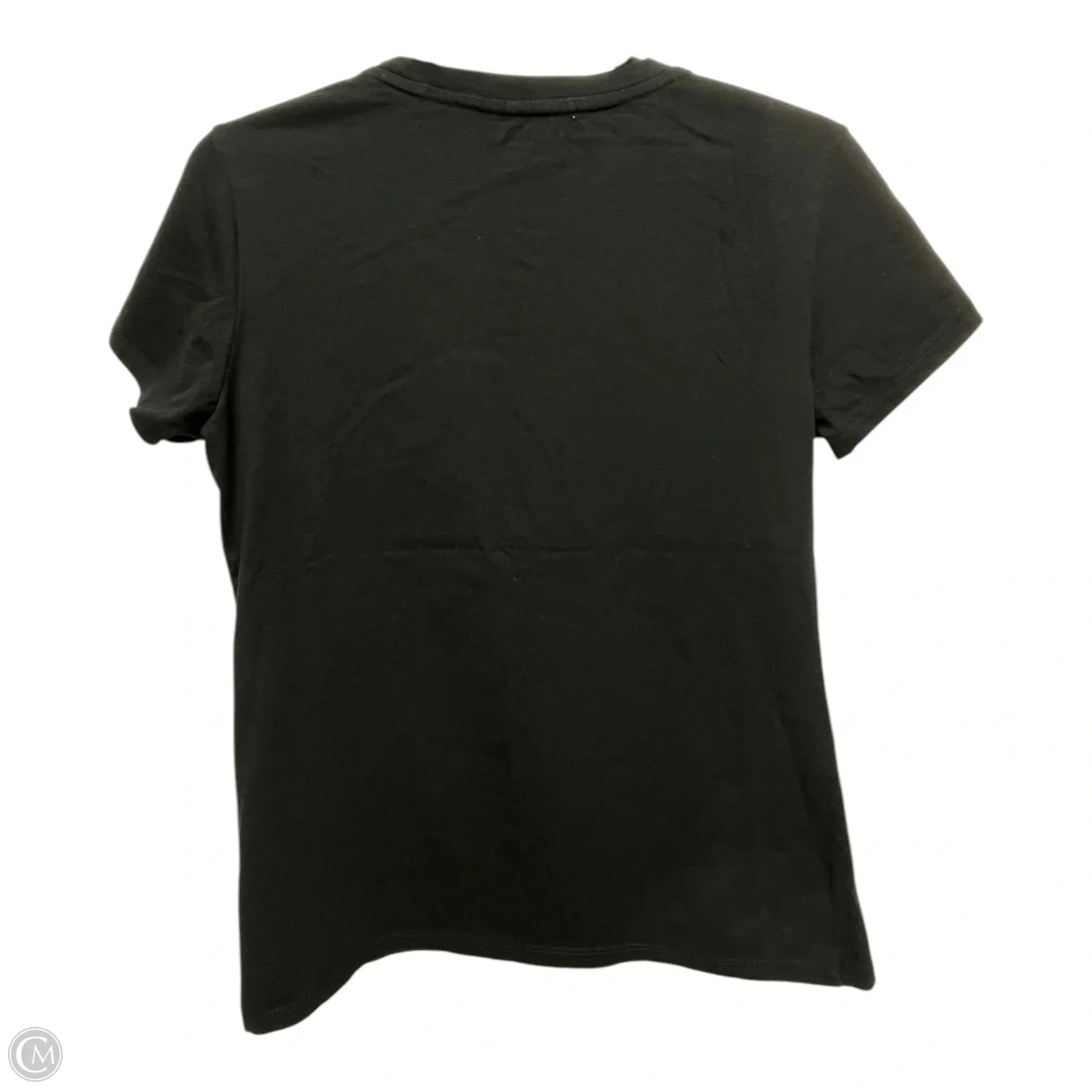 Athletic Top Short Sleeve By Calvin Klein Performance In Black, Size: M
