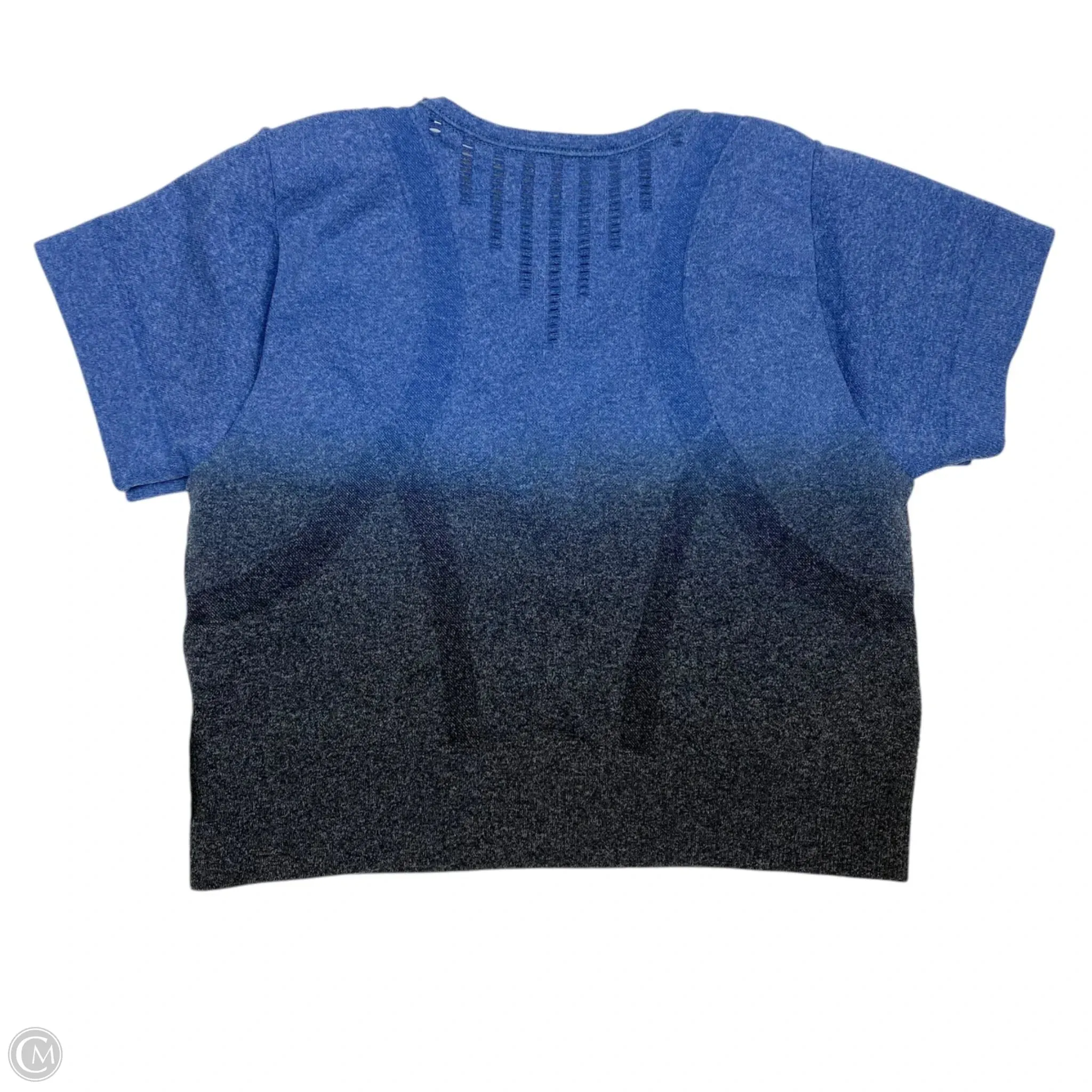 Athletic Top Short Sleeve By Clothes Mentor In Black & Blue, Size: Xs