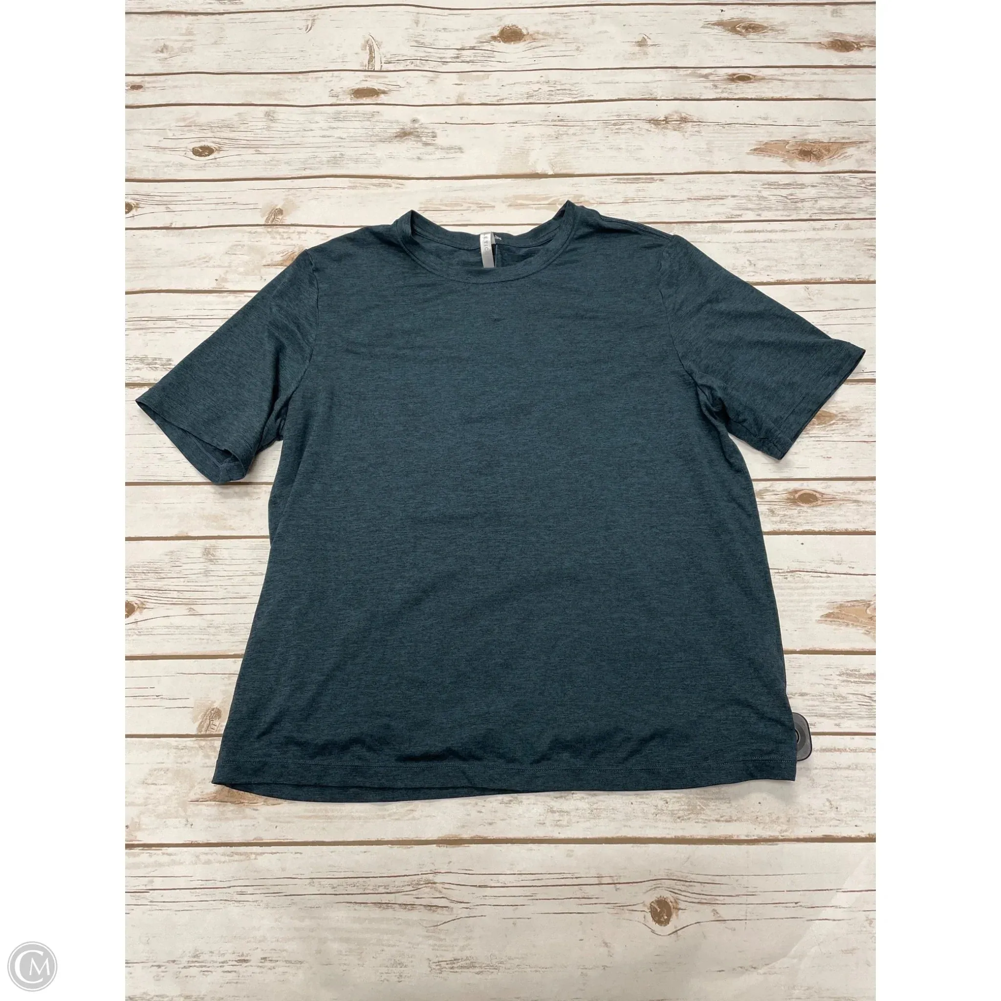 Athletic Top Short Sleeve By Fabletics In Blue, Size: S