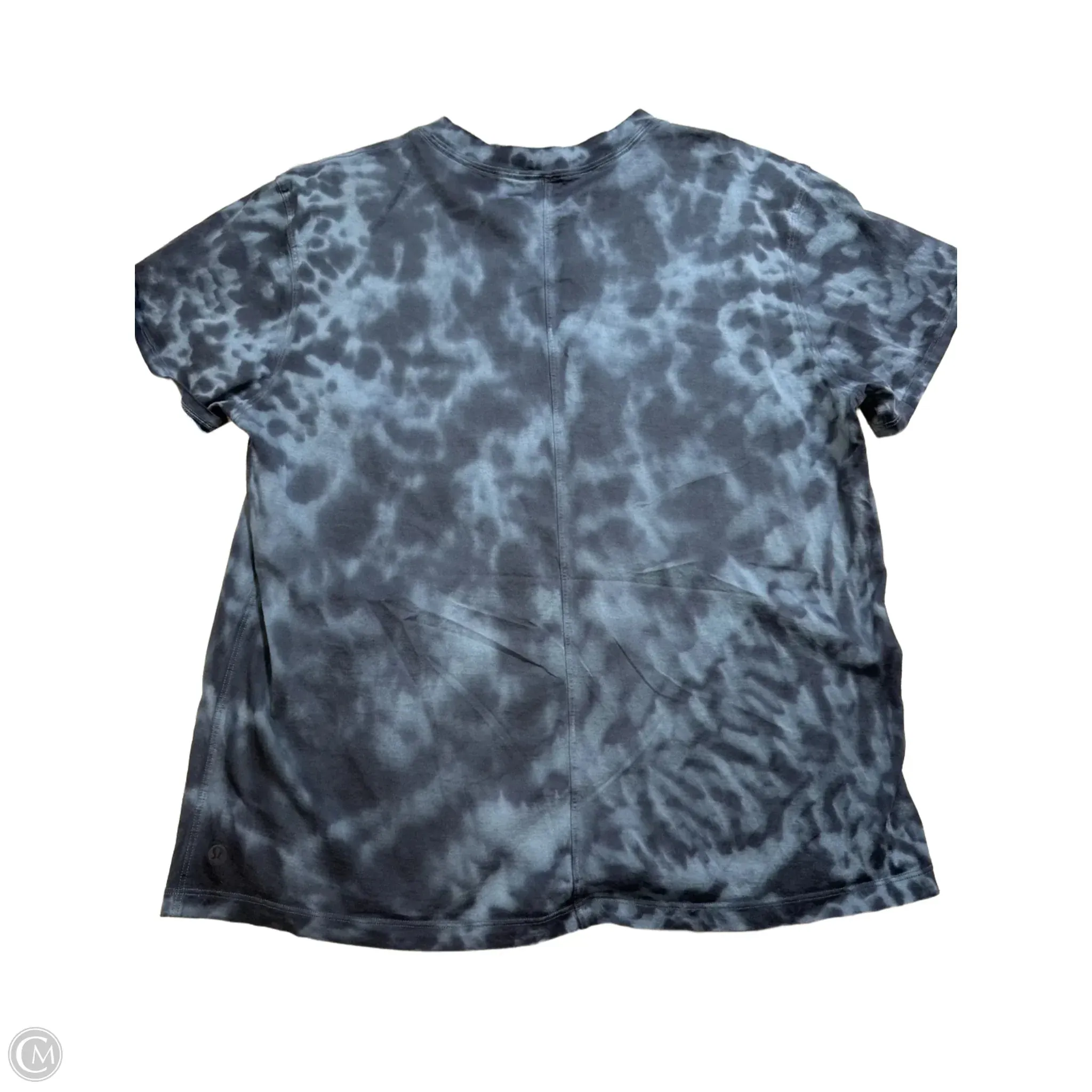 Athletic Top Short Sleeve By Lululemon In Blue, Size: M