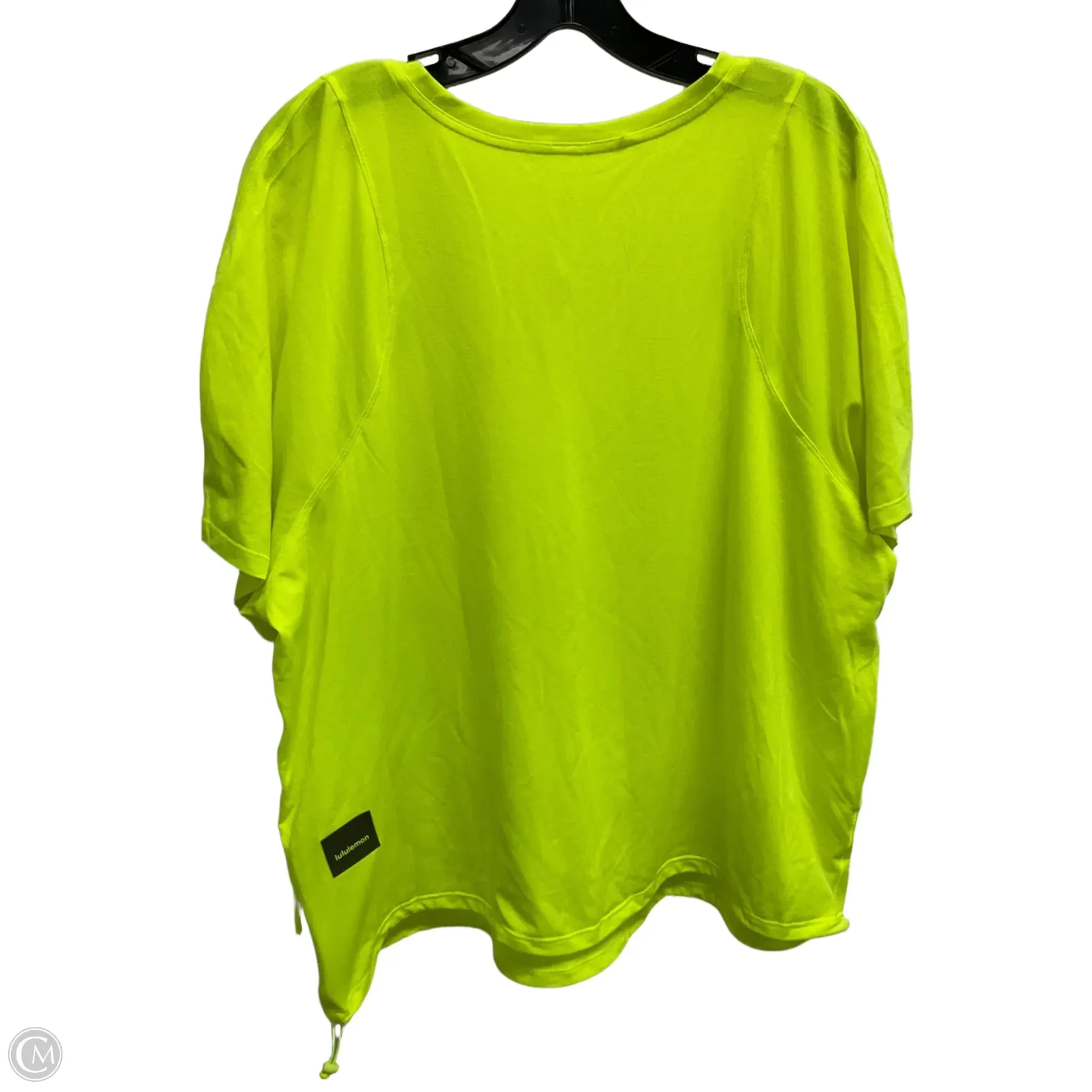 Athletic Top Short Sleeve By Lululemon In Green, Size: 2x