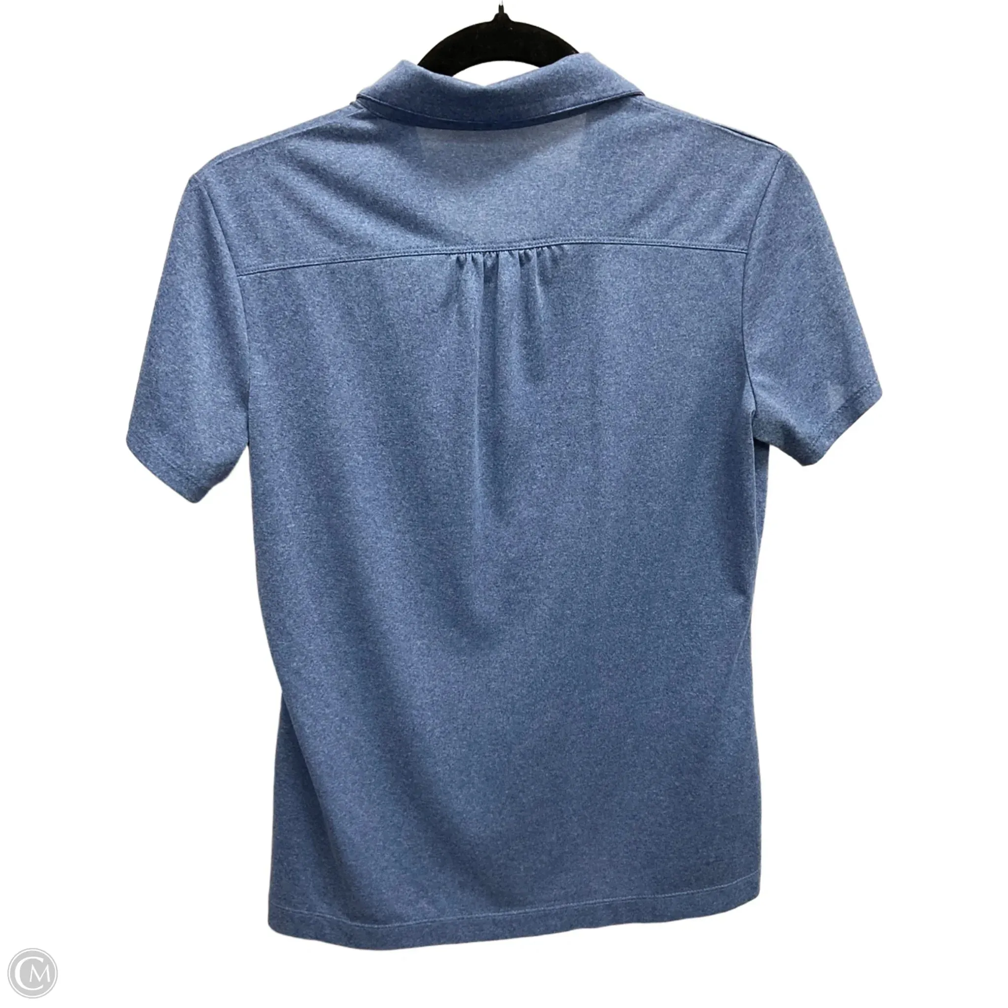 Athletic Top Short Sleeve By Nike In Blue, Size: S