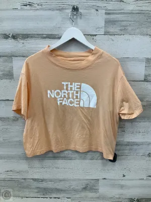 Athletic Top Short Sleeve By The North Face In Orange, Size: L