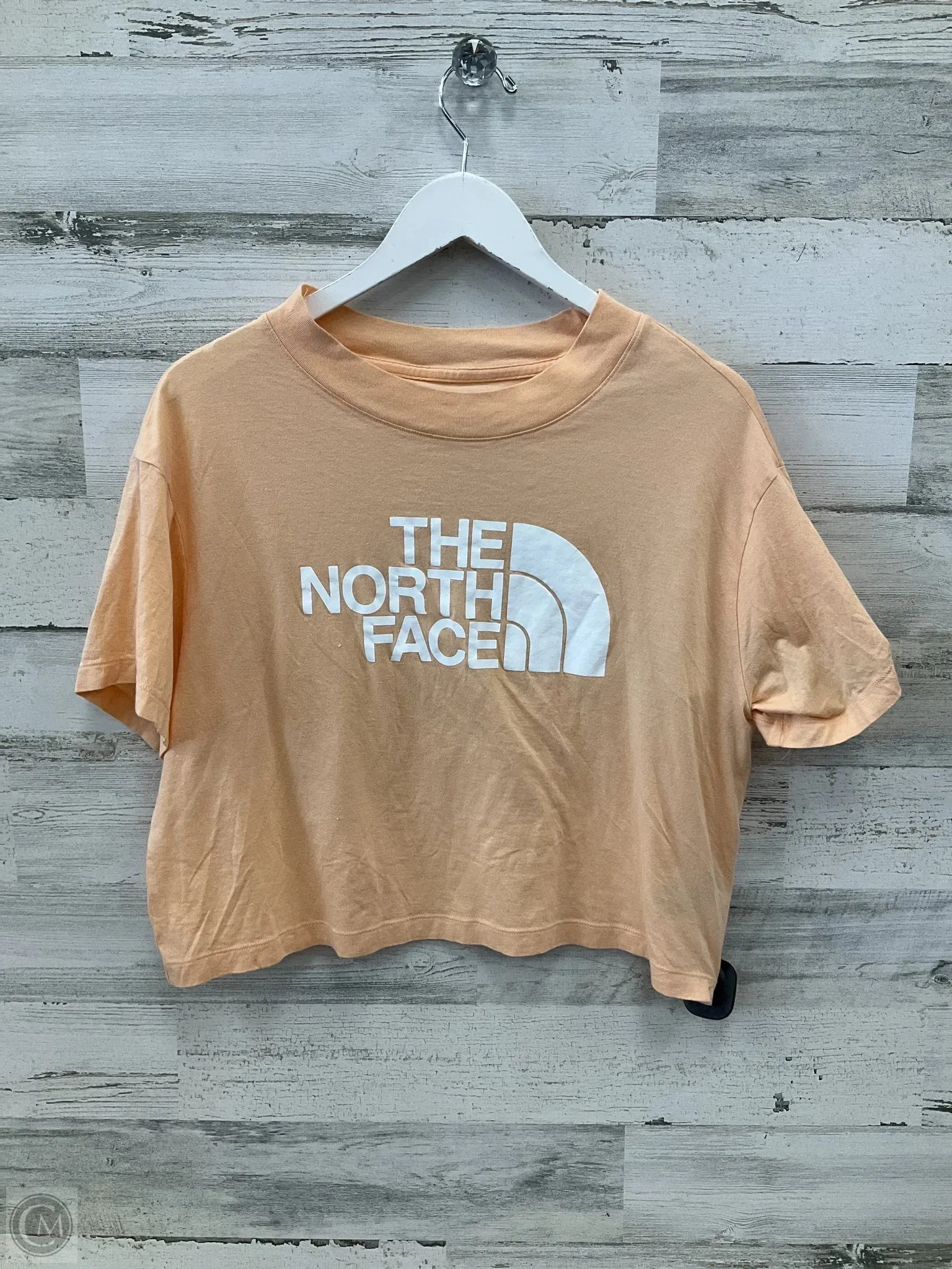 Athletic Top Short Sleeve By The North Face In Orange, Size: L