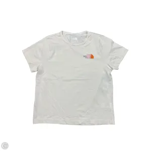 Athletic Top Short Sleeve By The North Face In Tan, Size: Xl