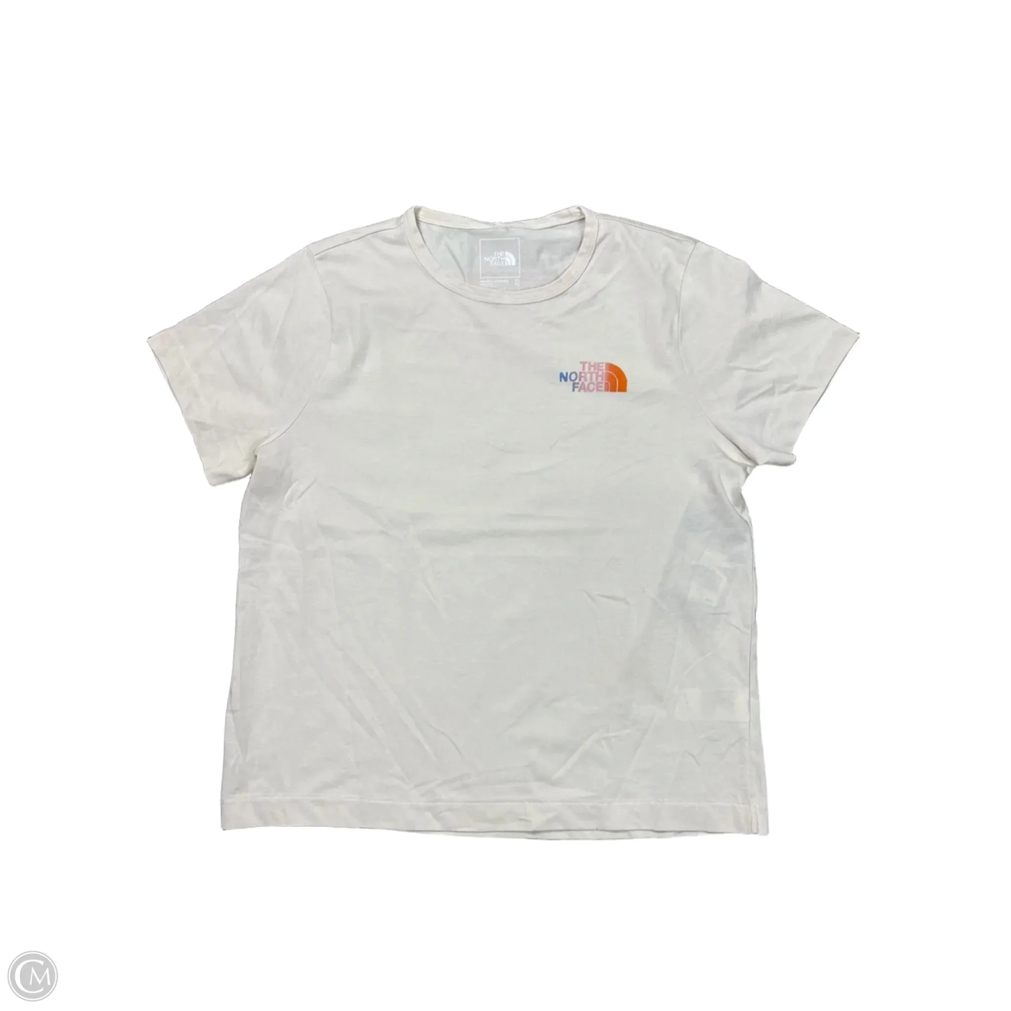 Athletic Top Short Sleeve By The North Face In Tan, Size: Xl