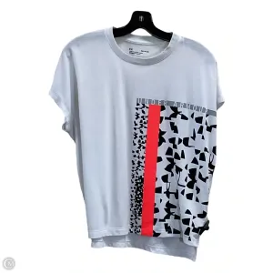 Athletic Top Short Sleeve By Under Armour In White, Size: S