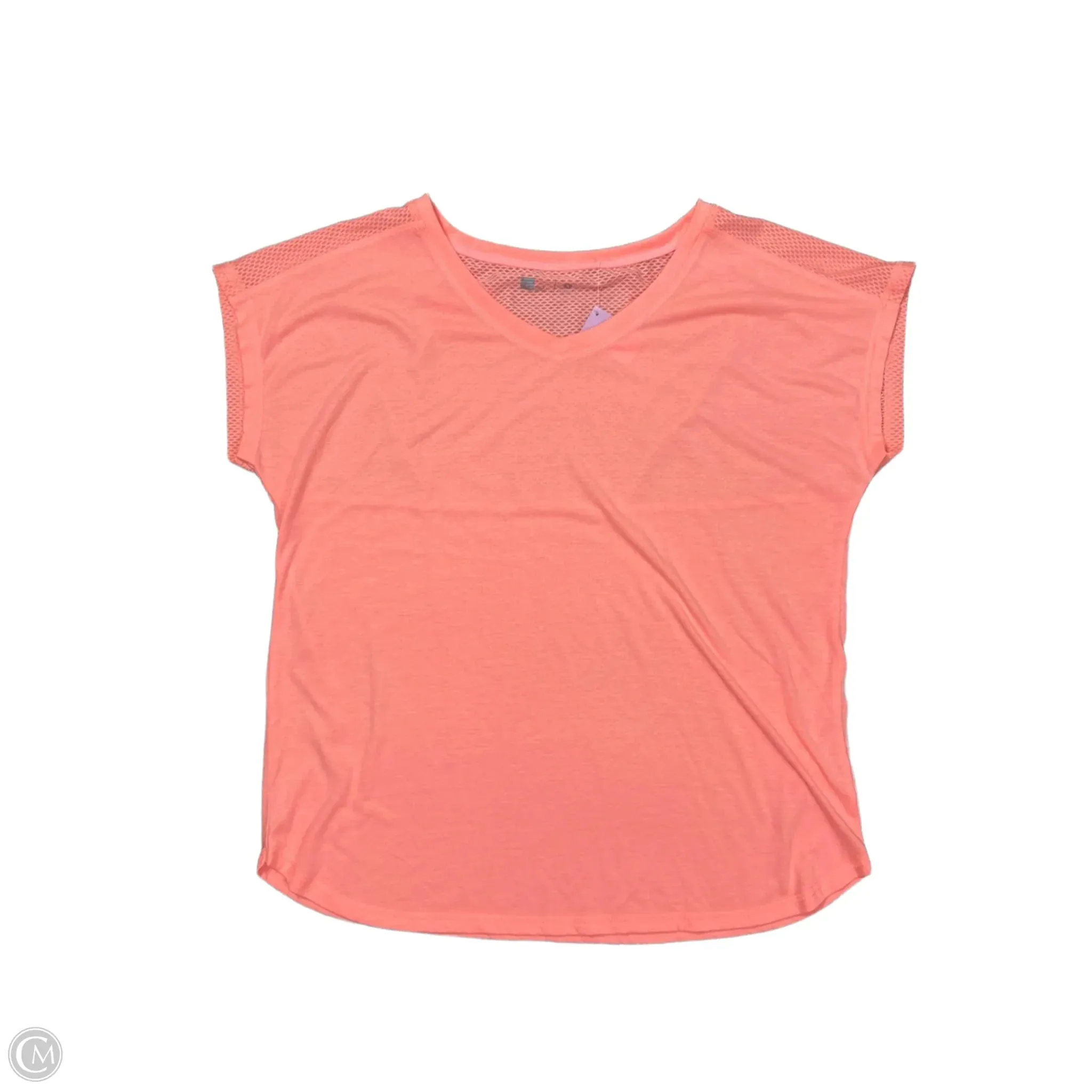 Athletic Top Short Sleeve By Xersion In Orange, Size: L