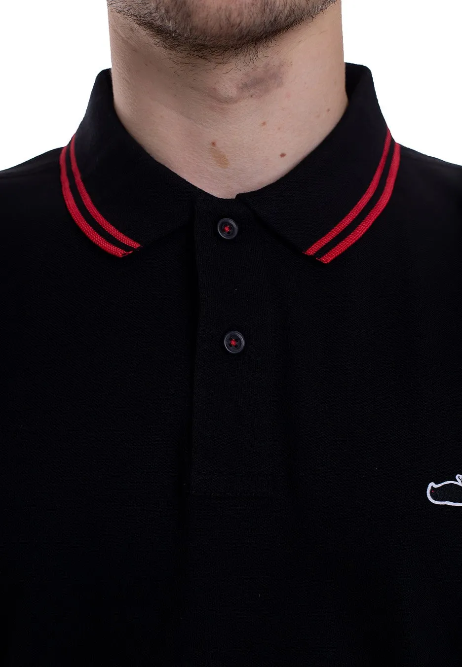 Atticus - Classic Tipped Black/Red - Polo