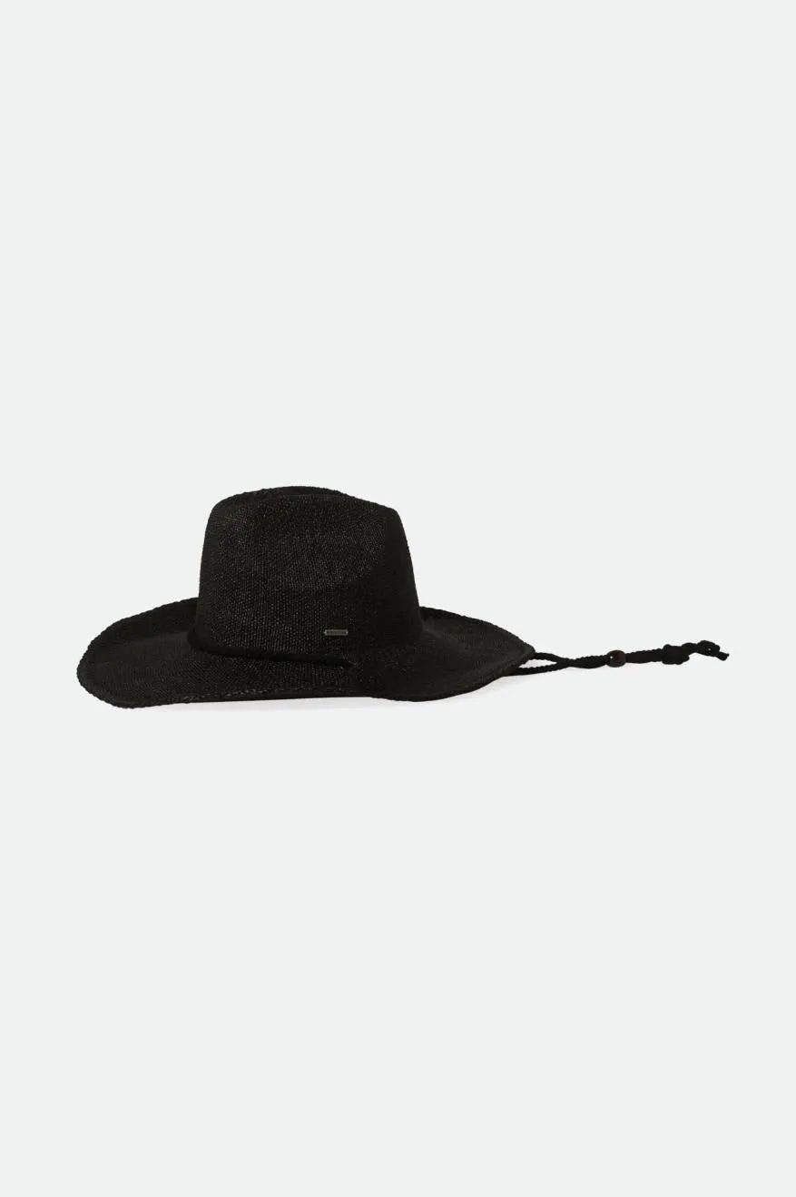 Austin Straw Cowboy Hat - Black Brixton